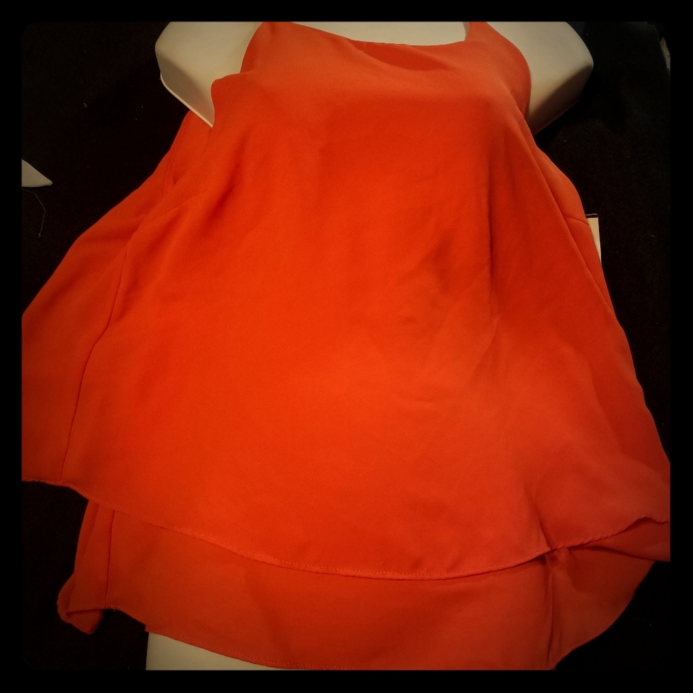 Red spaghetti strap shirt